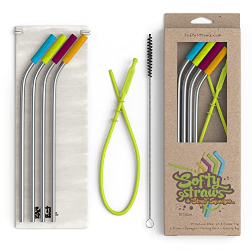 Mason NovaBloom Reusable Straw Set styled product scene