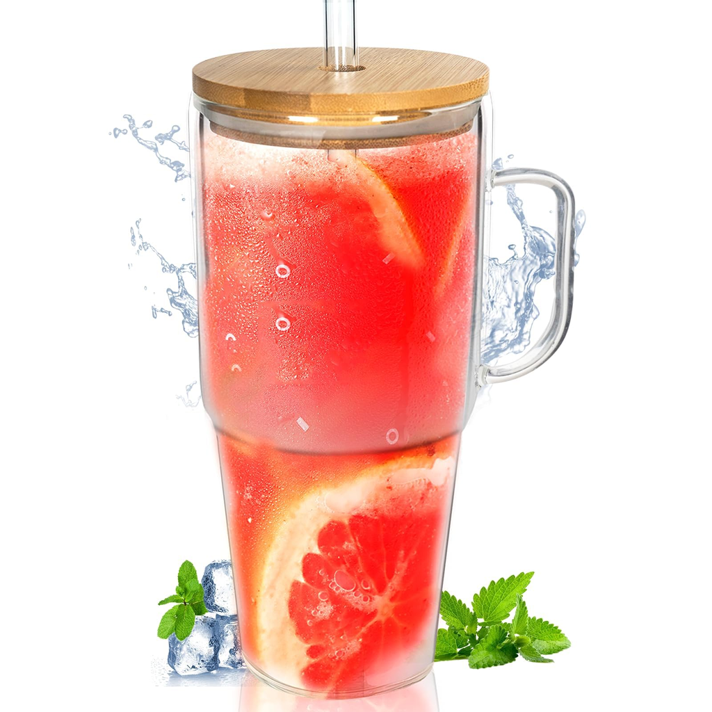 Reusable Glass Tumbler - 4 Pack