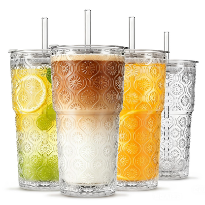 Organized Drinking Glass Set - Terracotta