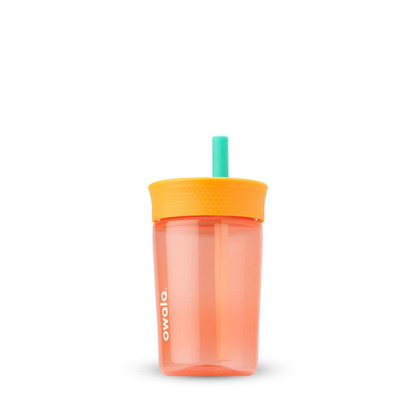 Decorative Straw Cup - White