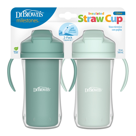 Decorative Straw Cup - Gray